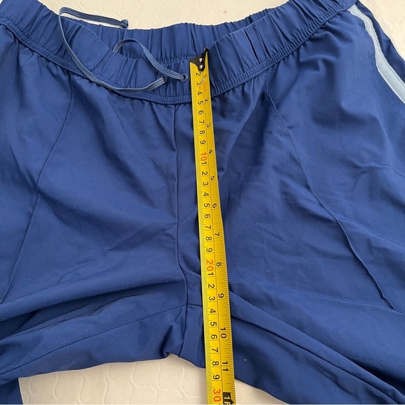 Express Jeans vintage Y2K blue side stripe cropped workout track pants - Picture 5 of 11